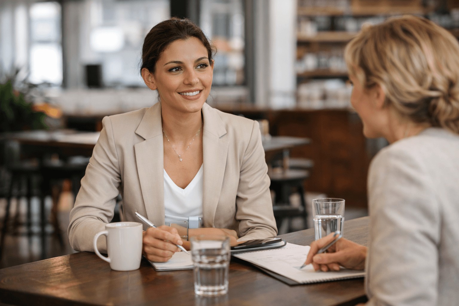 hospitality job interview in Australia between employer and candidate